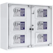 Rottner Tresor Schlüsselausgabe Keysystem 6 Outdoor 47,4 x 56,5 x 18 cm Weiß