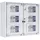 Rottner Tresor Schlüsselausgabe Keysystem 6 Outdoor 47,4 x 56,5 x 18 cm Weiß