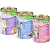 Lyra Pet Lecker.Pet® Balu's, Emily's & Leo's Saftige Fleischmahlzeit Katzenfutter Nassfutter Mix Vollnahrung
