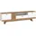 Die Möbelfundgrube Oreta TV-Lowboard 216x62x45 cm Weiß Hochglanz/Eiche MDF/Spanplatte