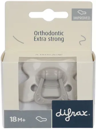 Difrax Dental Schnuller Silikon Extra Stark 18+ Monate Melody 1 Stück (342)