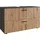 Vicco Waschbeckenunterschrank 2 Schubladen 100,1 x 60,6 x 41,0 cm Anthrazit/Goldkraft Eiche
