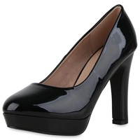 VAN HILL Klassische Pumps in Schwarz Lack