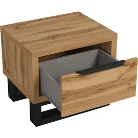 Home Affaire Nachtschrank Bronne 55 x 45 x 49 cm Braun