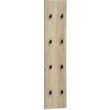 Schildmeyer Hakenpaneel Emmik 159441, weiß Eiche Dekor, 24,5 x 2,6 x 109 cm