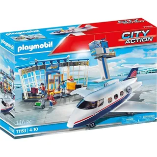 Playmobil City Action Flughafen mit Flugzeug und Tower 71153