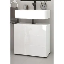 inn.furn Waschbeckenunterschrank weiß Hochglanz 60 cm Larik
