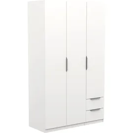 Demeyere Drehtürenschrank Ghost 119,4 x 203 x 51,1 cm Weiß