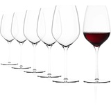 Stölzle Lausitz Rotweinkelch 6er Set/Hochwertige moderne Rotweingläser/Elegante leichte Weingläser Rotwein/Stölzle Rotweingläser/Weinkelche Glas