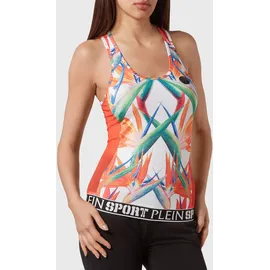 Plein Sport Tanktop Jade/Orange/Schwarz/Weiß S