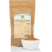 Zimt Gemahlen Pulver 500g (2 * 250g) von der Grünen Essenz | Feingehaltiger Zimt aus Sri Lanka mit intensivem Aroma und süßlichem Geschmack Echtes Zimtpulver (500 Gramm)