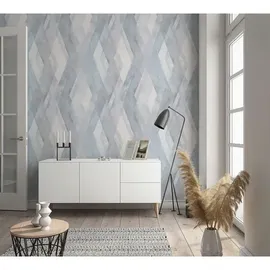 Marburg Shades Vliestapete 10 m x 0,53 m blau/weiß 34193