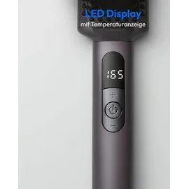 Medion HB1 (Glätteisen & Haarbürste, Haarglätter mit Ionen-Technologie, 5 regelbare Hitzestufen, 165°-210°. Ideal kombinierbar mit unserem Haartrockner) grau