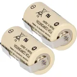 FDK 2x FDK Lithium 3V Batterie CR 17335SE 2/3A - Zelle LF U-Form