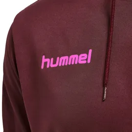 hummel Promo Poly Hoodie Herren biking red/raspberry sorbet XL