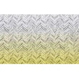 KOMAR Fototapete Vlies Herringbone Yellow 400 x 250 cm