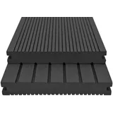 vidaXL WPC Terrassendielen 15 m2 4 m schwarz