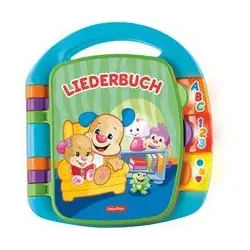 FISHER-PRICE CDH40 Lernspaß Liederbuch (blau), Baby-Spielzeug mit Musik, Lernspielzeug