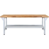 ADB Werkbank Verpackungstisch 200x75x85cm Lichtgrau (RAL 7035),