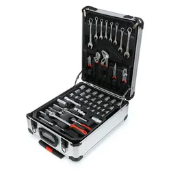 Werkzeugset 188-Teilig Zange, Hammer, Umschaltknarre,Schlüssel im Alukoffer