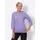 Classic Basics Sieh an! 3/4-Arm-Shirt in lavendel-weiß-bedruckt | Gr.: 48