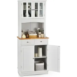 Costway Küchenschrank Hochschrank 170 x 0 x 0 cm Weiß