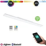 EGLO Connect LED Deckenleuchte Turcona-Z weiß 120 x 10 cm