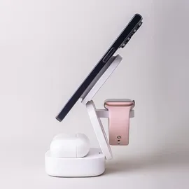 MaxLife 3-in-1 drahtloses Ladegerät 15W weiß
