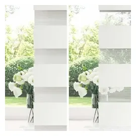 vidaXL Zebrarollo Weiß 120x100 cm Stoffbreite 115,9 cm Polyester,