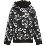 Puma ESS+ Class ACT AOP Hoodie FL G, Mädchen Schweiß, PUMA Black, 681769