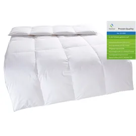 OTTO home Federbettdecke OTTO HOME "RINA, Bettdecke in 135x200 cm & 155x220 cm, Made in Germany", weiß, B:155cm L:220cm, Bezug: 100% Baumwolle. Füllung: 70% Federn, 30% Daunen, Bettdecken, Bettdecken, Sommer, Winter, Decke, Made in Germany