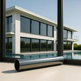 Marapon Spiegelfolie Fenster Sichtschutz [44.5x200 cm] Fensterfolie Sonnenschutz außen ohne Rückstände - Spiegelfolie Fenster Sichtschutz - Sonnenschutzfolie Fenster - Dachfenster verdunkeln
