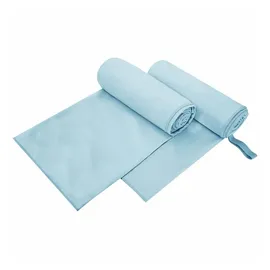 vidaXL Sporthandtücher 2 pcs Blau 200 x 100 cm Polyester und Polyamid
