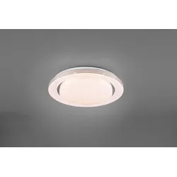 TRIO R67041000 Deckenleuchte Atria 1x18W | 2000L | 3000-6000K | IP20 - dimmbar, Temperatureinstellung, Speicherfunktionen, Nachtbeleuchtung, Fernbedienung, Sternenhimmel-Effekt, weiß