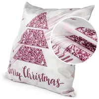 ANRO Kissenbezug Weihnachten Kissenhülle Dekokissen Kissen Weihnachtsmann Weihnachtsbaum Weihnachtskissen