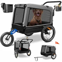 Kesser Hundeanhänger Boxer 3-in-1 grau
