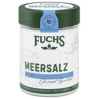 Fuchs Gewürze - Meersalz fein - perfekt zum Kochen und Abschmecken sowie zum Nachsalzen - natürliche Zutaten - 150 g in wiederverwendbarer, recyclebarer Dose