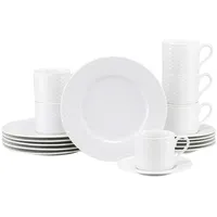 CreaTable Polo Kaffeeservice 18-tlg. weiß