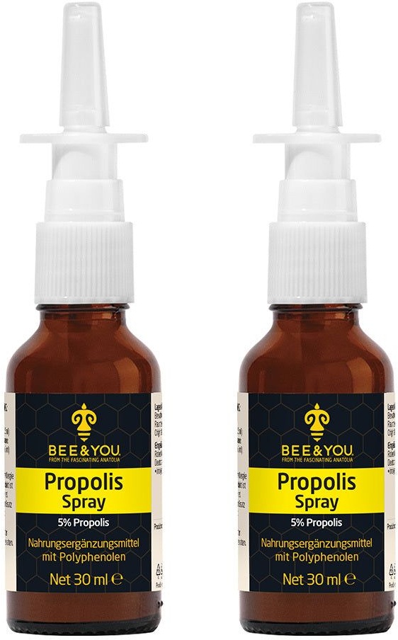 Bee&You Propolis Nasenspray für Kinder und Erwachsene, Spray 2x30 ml