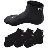 Puma Quarter Sneakersocken 6er Pack Schwarz 43-46