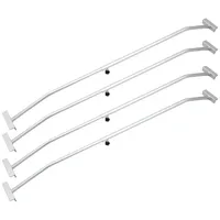 BITUXX Anhängerplane 4er Set Planenbügel Alu Verstellbar 100-145 cm