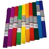Werola Krepppapier standard farbsortiert 31 g/qm 10 Rollen