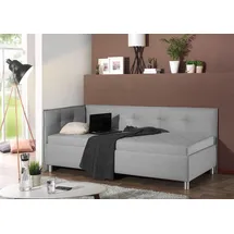 MAINTAL Polsterliege 100 x 200 cm Grau