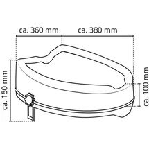 RIDDER WC-Sitzerhöhung Sam Weiß