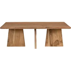 Couchtisch SIT "ACACIA WAVE", beige (natur, natur, natur), B:130cm H:45cm T:70cm, Akazie massiv, Tische, mit ausgeprägter Maserung