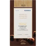 Korres Arganöl Haarcoloration 10.0 platinum blonde 145 ml
