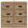 vidaXL Sideboard 70 x 67,5 x 35,5 cm Braun