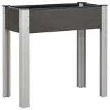 furnicato Garten-Hochbeet 75 x 40 x 75 cm Grau