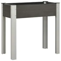 furnicato Garten-Hochbeet 75 x 40 x 75 cm Grau