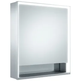 Keuco Royal Lumos 65 cm silber eloxiert offenes Fach Türanschlag links